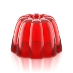 red jelly pudding
