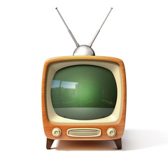 retro tv 3d illustration