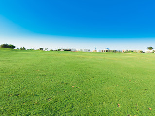 Golf Landscape Under Sun