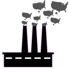Inquinamento USA map