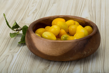 Yellow cherry tomatoes