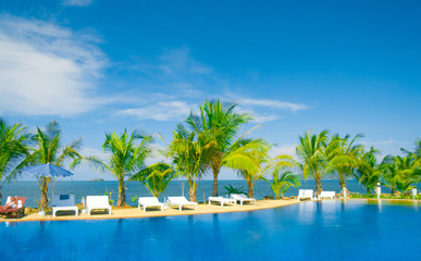 Resort Relaxation Blue Luxury