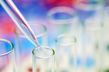 laboratory test tubes © kwanchaift