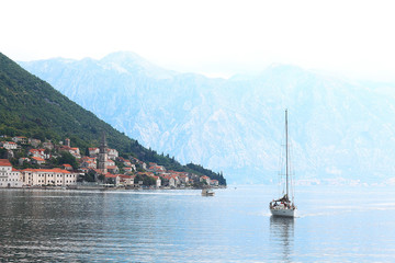 Sea island monastery Montenegro