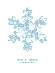 Vector shiny diamonds Christmas snowflake silhouette pattern