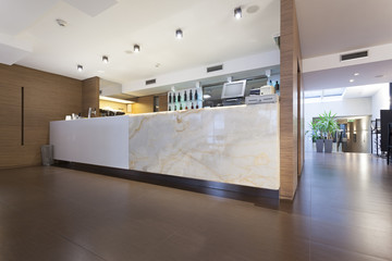 Counter in a modern restaurant interior