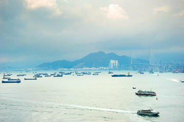 Fototapeta na wymiar Hong Kong harbor