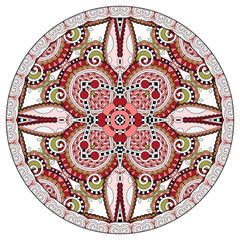 decorative design of circle dish template, round geometric patte