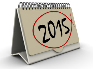 Перекидной календарь с надписью 2015