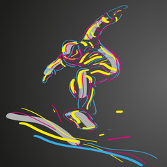 snowboard wektor © Rzoog