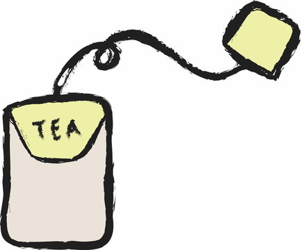 Teabag With Yellow Label