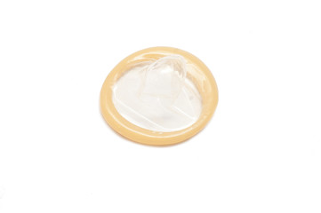 condom isolated on white background