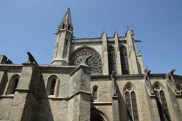 Fototapeta na wymiar Basilique Saint-Nazaire,Cité de carcassonne