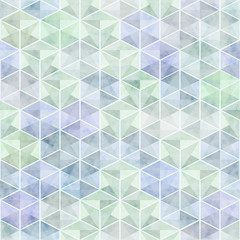 Vector mosaic texture with rhombs