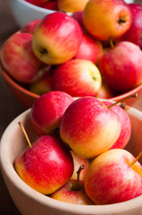 red apples isolated on white