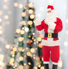 man in costume of santa claus