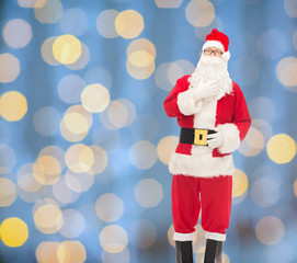 man in costume of santa claus