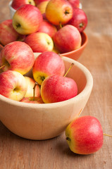 red apples isolated on white