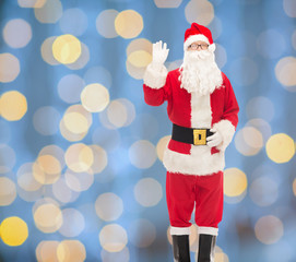 man in costume of santa claus