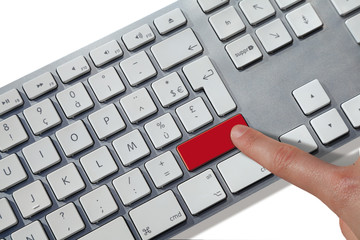 clavier touche rouge pour texte à remplir kazy