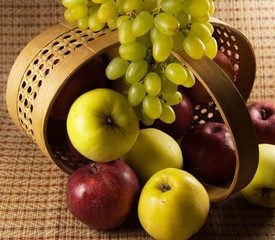 apples and grapes