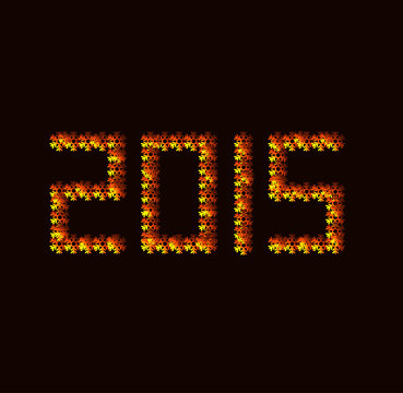 Vector modern new year 2015 background.