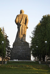 Statue of Vladimir Lenin at Dubna. Russia