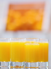 orange juice glasses