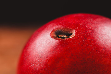 Nectarine with hole in it