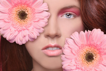 Beauty Image of a Pretty and Happy  Woman