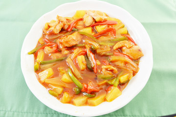 美味しそうな酢豚