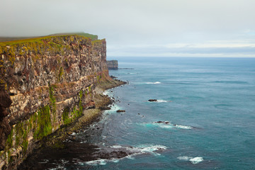 Beautiful vibrant view of the edge of the world, westernmost poi