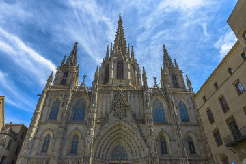 Fototapeta na wymiar Cathedral in Barcelona, Spain