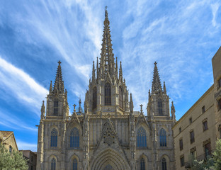Fototapeta na wymiar Cathedral in Barcelona, Spain
