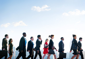 Business People Corporate Walking City Concepts