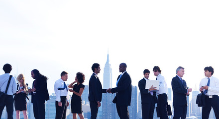Business People New York Handshake Concepts