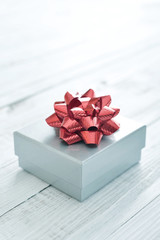 Silver gift box