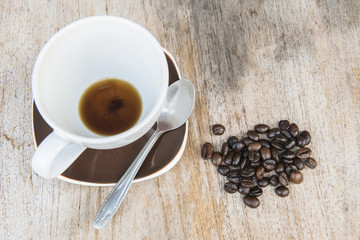 coffee background wood