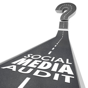 Social Media Audit Words Road Monitor Measure Campaign Effective