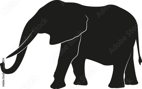 "Elephant silhouette" Stock image and royalty-free vector files on