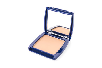 Cosmetic powder isolated on white background