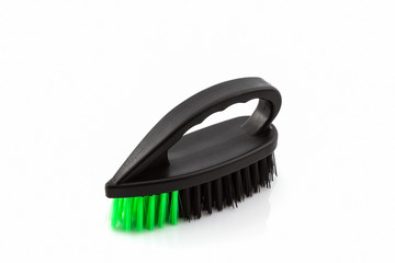 Black cleaning plastic brush.