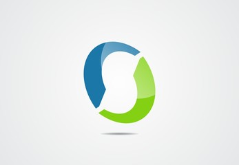 letter s, logo, abstract, oval, symbol