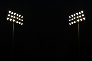 Naklejka premium Twin Stadium lights