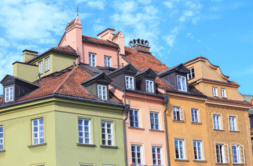 Roofs of Warsaw Old Town, Royal Castle Square