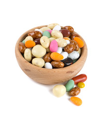 sugar and chocolate covered nuts