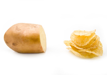 potato and chips