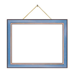 Retro frame on rope
