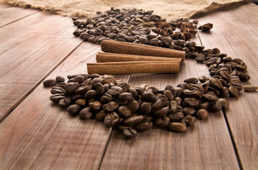 grains of coffee