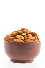 almond bowl isolated